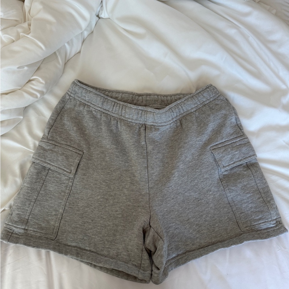 Aritzia High Waist Cargo Gray Women's Shorts
